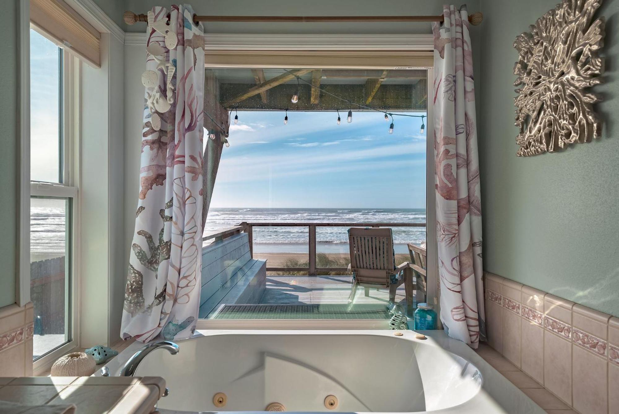 Steps From The Beach! Hottub, $1M Ocean View, Deck Waldport Zewnętrze zdjęcie